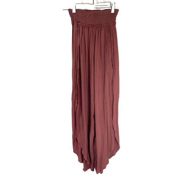 Elan 2 Pc Beach Swim Slit Flowy Pants and Tube Top Cover Up Set Sz S - Picture 6 of 9